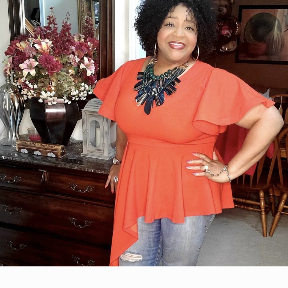 Orange Classy Top